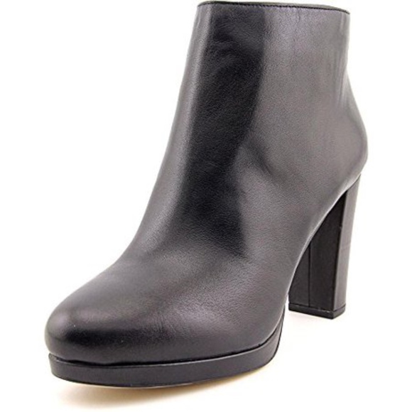 Michael Kors Black Leather "Sammy" Booties - Picture 1 of 5